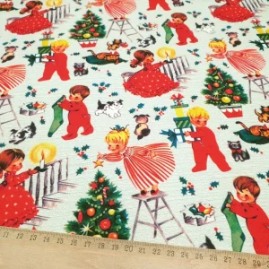 Little Red Christmas Kids Fabric
