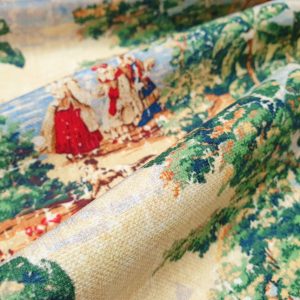 Antique French Toile de Jouy Fabric by the Yard