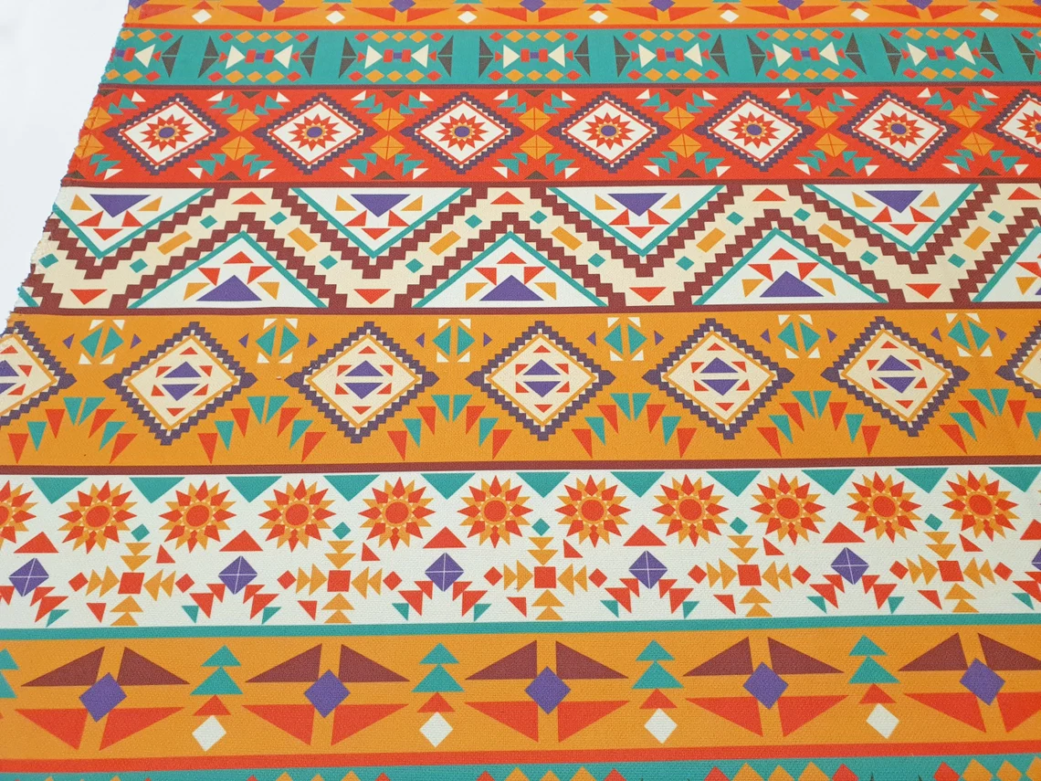 Southwestern Tribal Native Aztec Fabric
