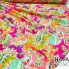 Rainbow Color Paisley Fabric