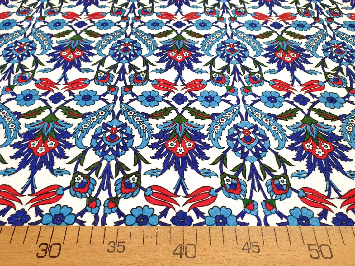 Turkish Tulip Tile Fabric