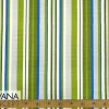 Vintage Blue Green Striped Fabric