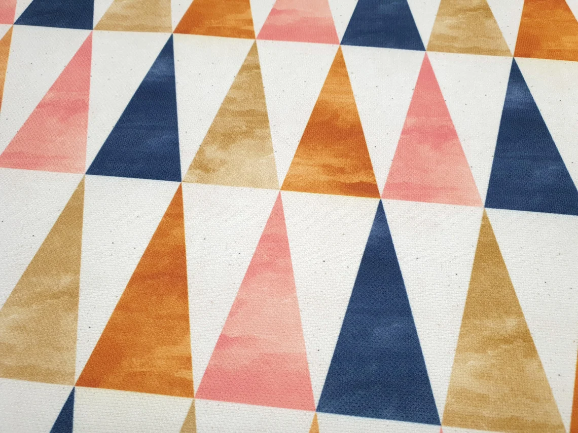 Scandinavian Triangles Fabric by the Yard