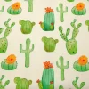 Watercolor Green Cactus Fabric by the Yard
