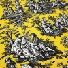 Yellow Toile de Jouy Fabric