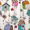 Birds and Bird Houses Fabric by the Yard