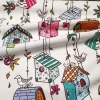 Birds and Nests Fabric