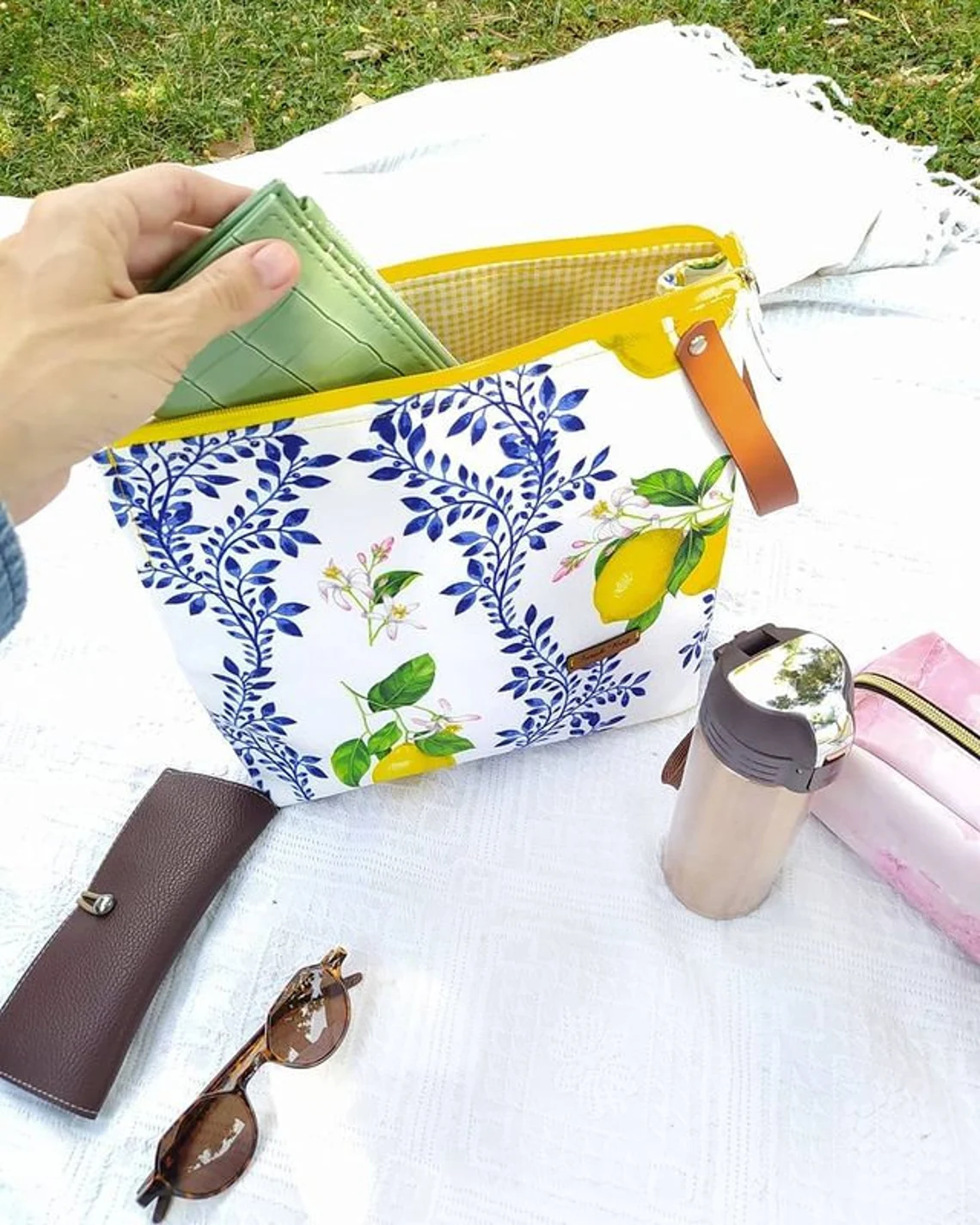 Floral Majolica Lemon Fabric