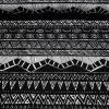 Black Aztec Navajo Print Fabric by the Yard