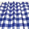 Blue White Gingham Fabric by the Yard