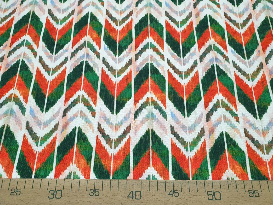 Ikat Tribal Arrow Aztec Fabric by the Yard