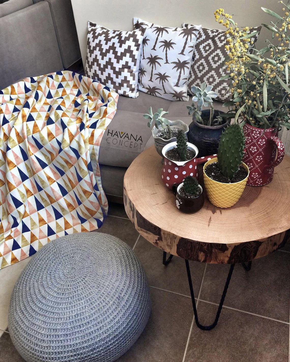 Scandinavian Triangles Fabric by the Yard