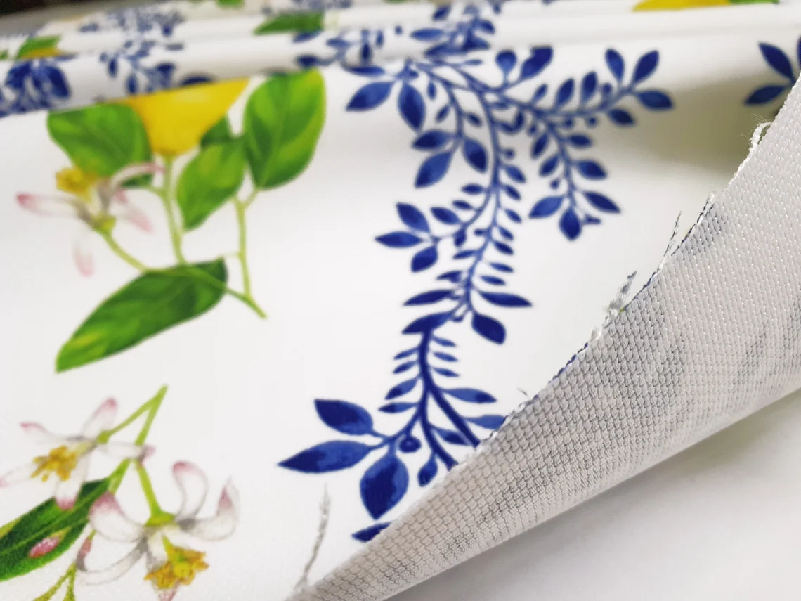 Floral Majolica Lemon Fabric