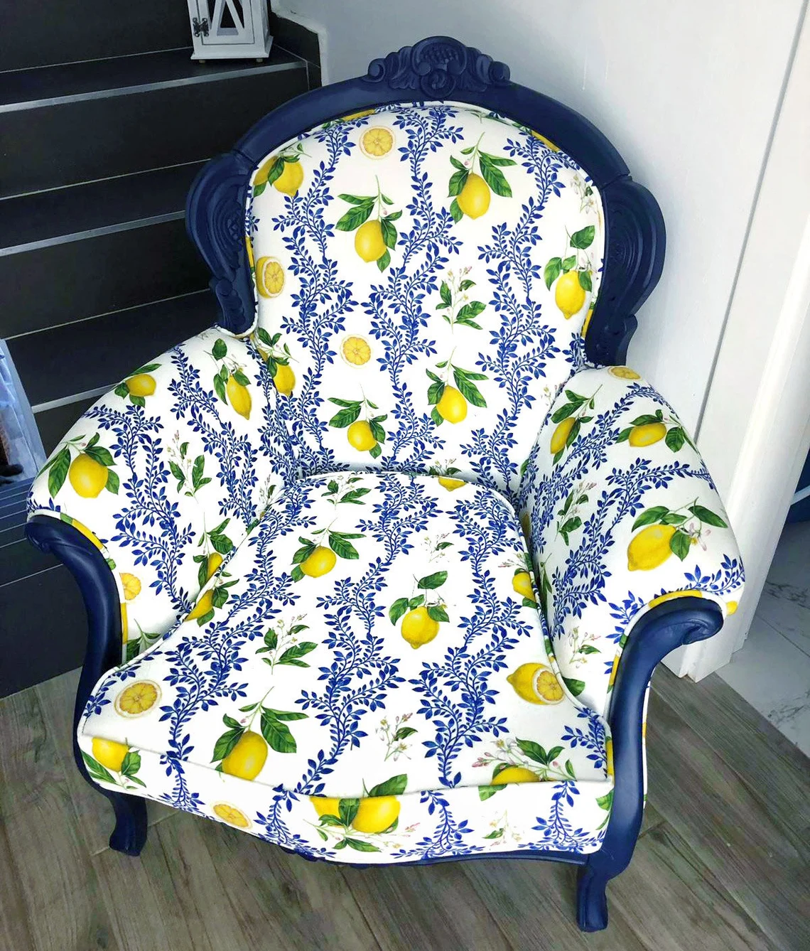 Floral Majolica Lemon Fabric