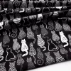 Pack of Cats Fabric - Black and White Kittens