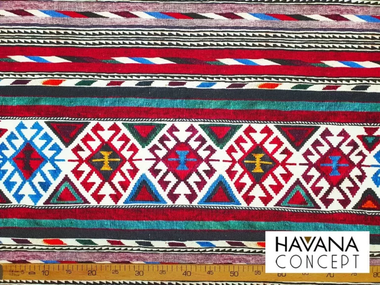 Turkish Rug Kilim Print Fabric