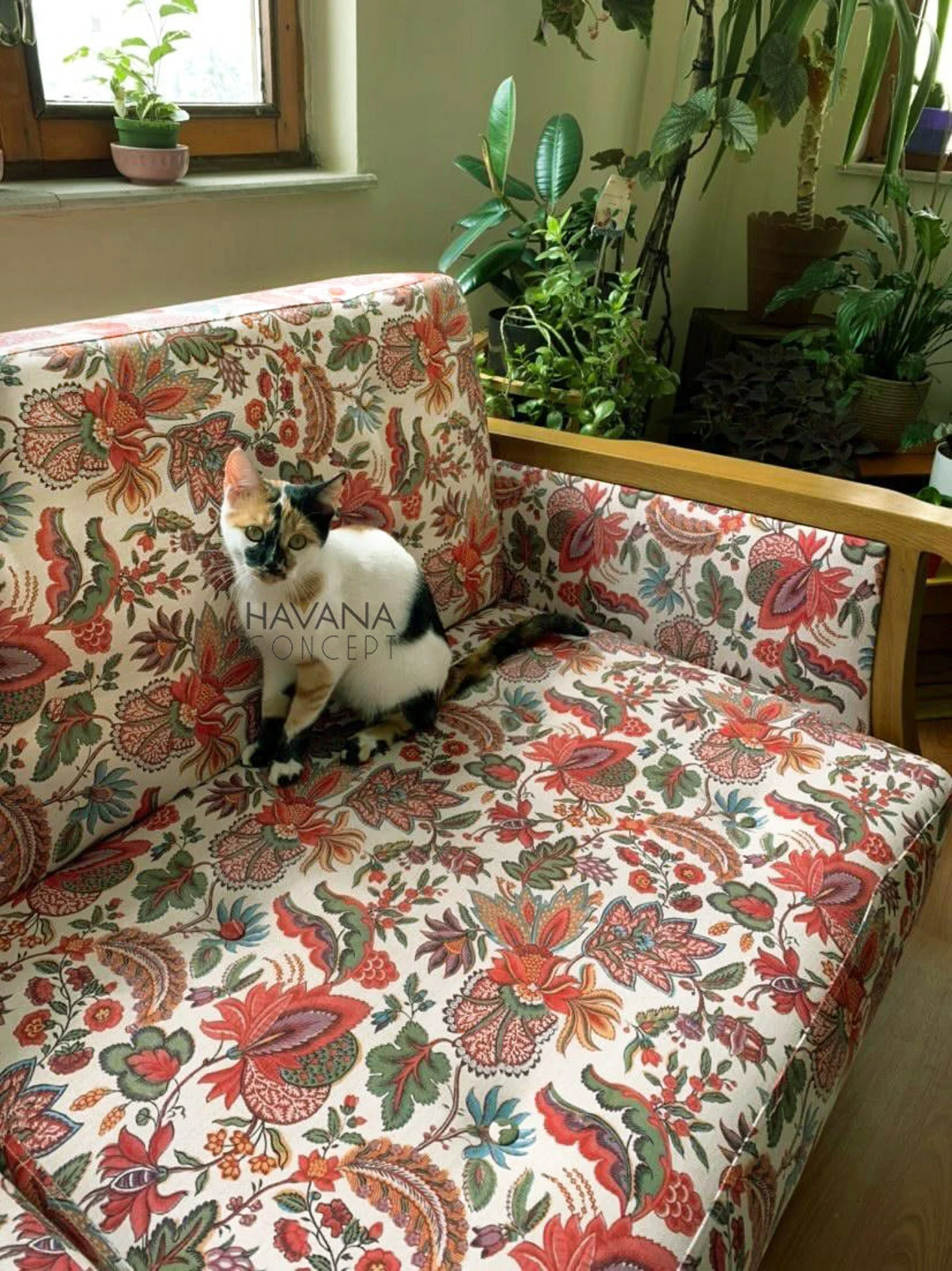 Vintage Floral Print Fabric