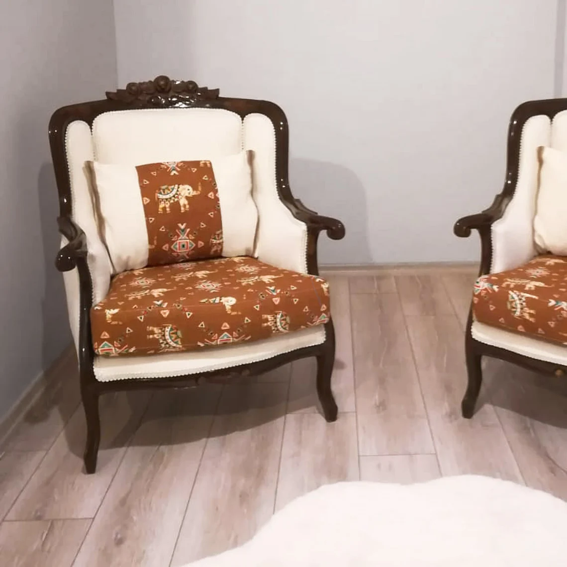 Ivory Upholstery Fabric - Image 4