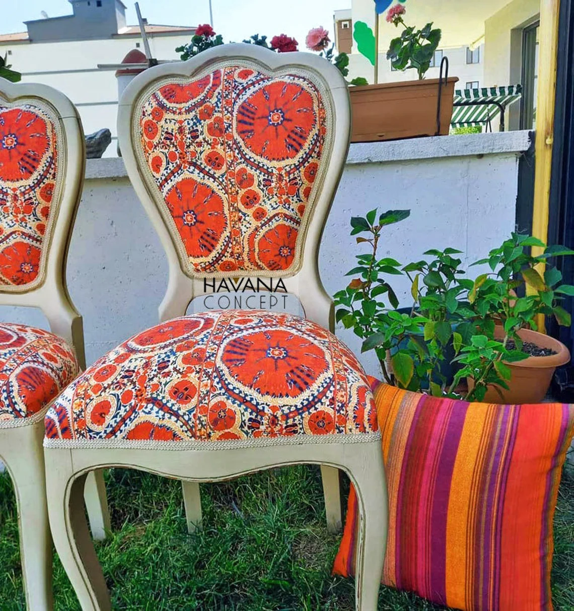 Vintage Boho Kilim Fabric by the Yard