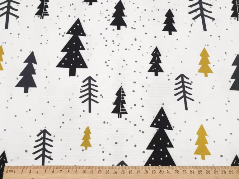 Scandinavian Trees Woodland Fabric