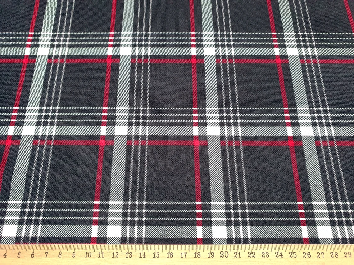 Anthracite Plaid Fabric