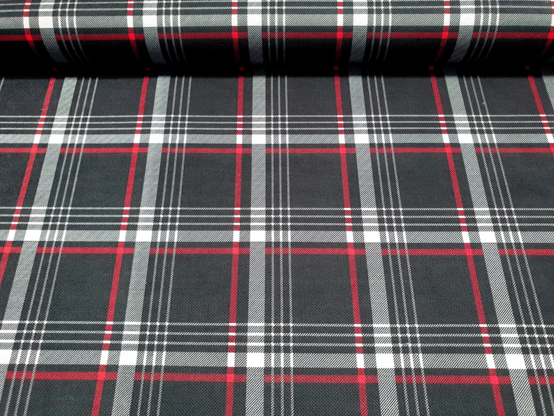 Anthracite Plaid Fabric