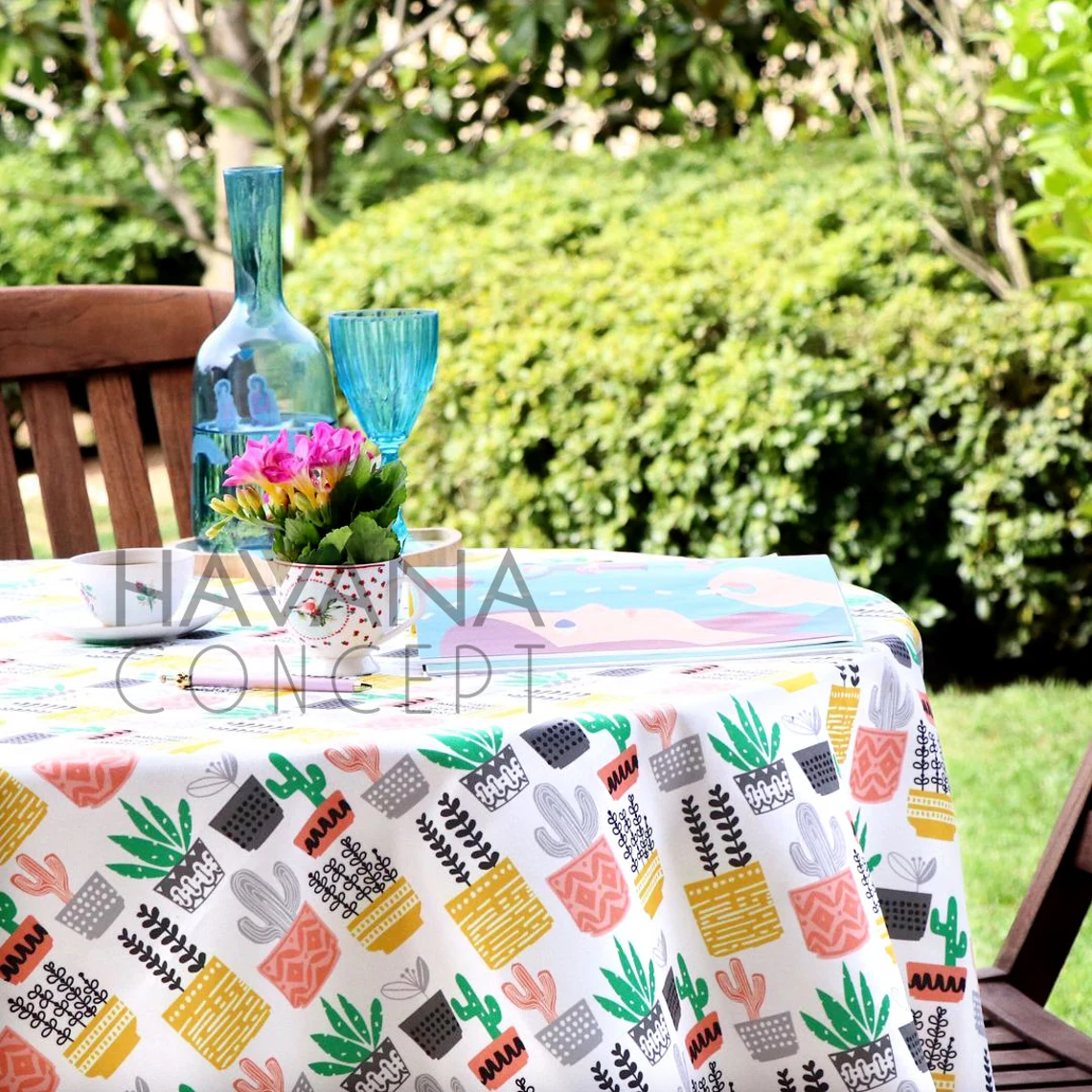 Cactus Cacti in Pots Fabric - Cute Scandinavian Cactus