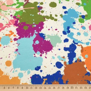 Rainbow Splatter Fabric