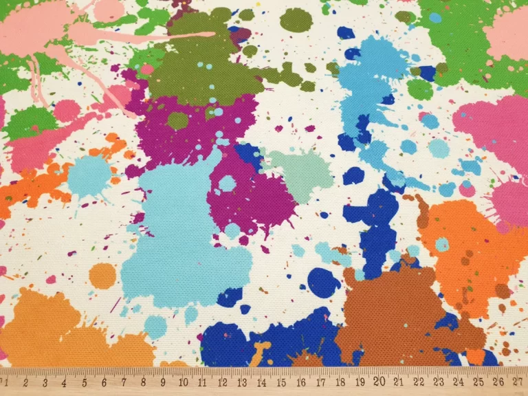Rainbow Splatter Fabric