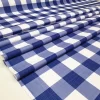 Blue White Gingham Fabric by the Yard