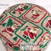 Santa Claus and Christmas Gifts Fabric by the Yard