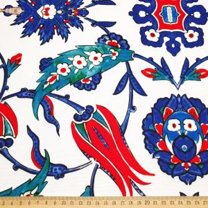 Turkish Ottoman Tulip Flower Fabric