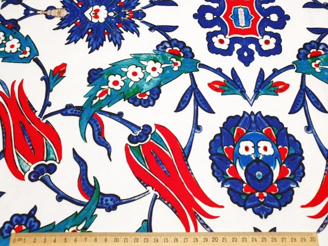 Turkish Ottoman Tulip Flower Fabric
