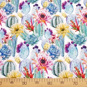 Floral Cactus Fabric
