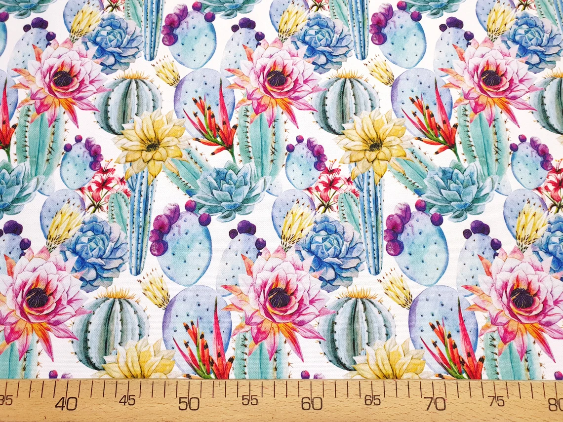 Floral Cactus Fabric