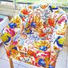 Marine Exotic Fish Starfish and Coral Reef Print Fabric | Chair Upholstery | Home Decor, Curtain, Tablecloth