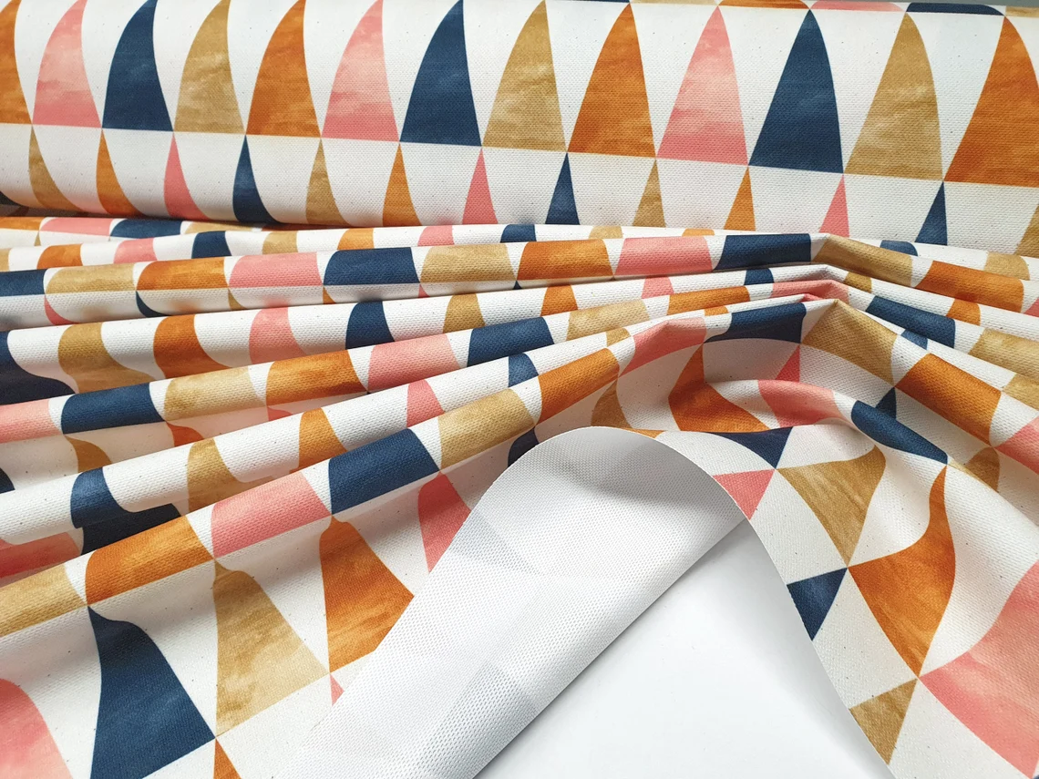 Scandinavian Triangles Fabric by the Yard