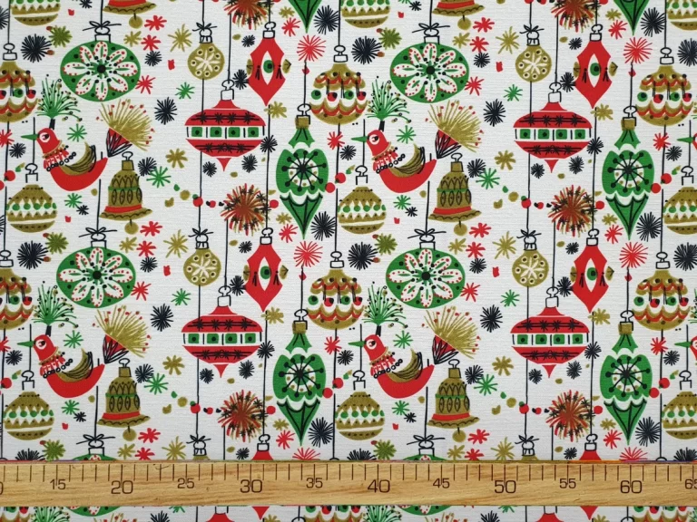 Christmas Tree Ornaments Fabric