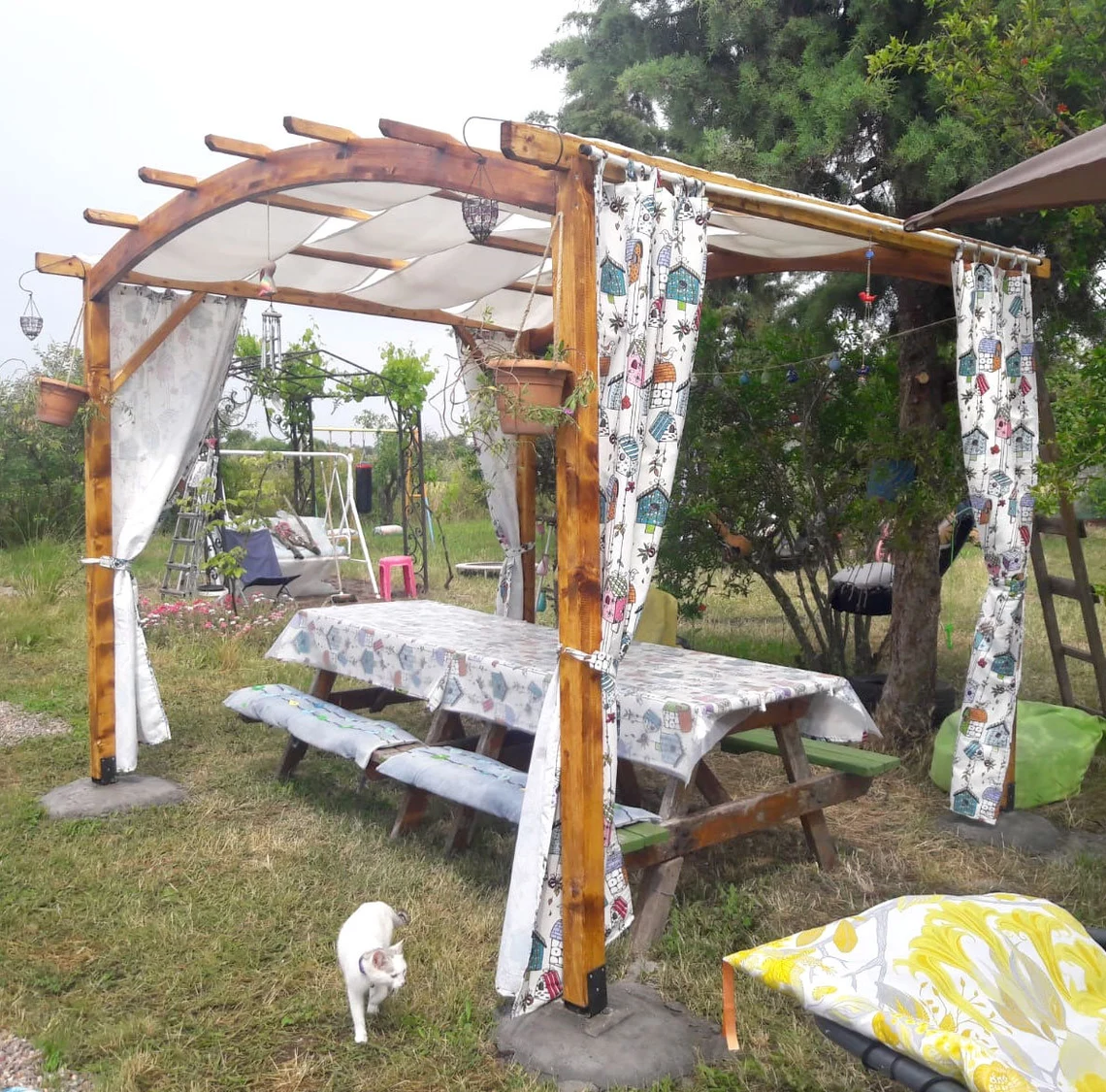 Birds and Bird Houses Fabric by the Yard