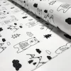 Scandinavian Bear and Trees Fabric