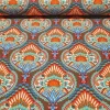 Oriental Damask Print Fabric