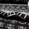 Black Aztec Navajo Print Fabric by the Yard