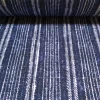 Indigo Blue Batik Stripe Print Fabric