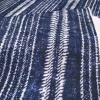 Indigo Blue Batik Stripe Print Fabric