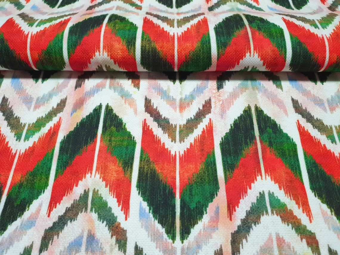 Ikat Tribal Arrow Aztec Fabric by the Yard