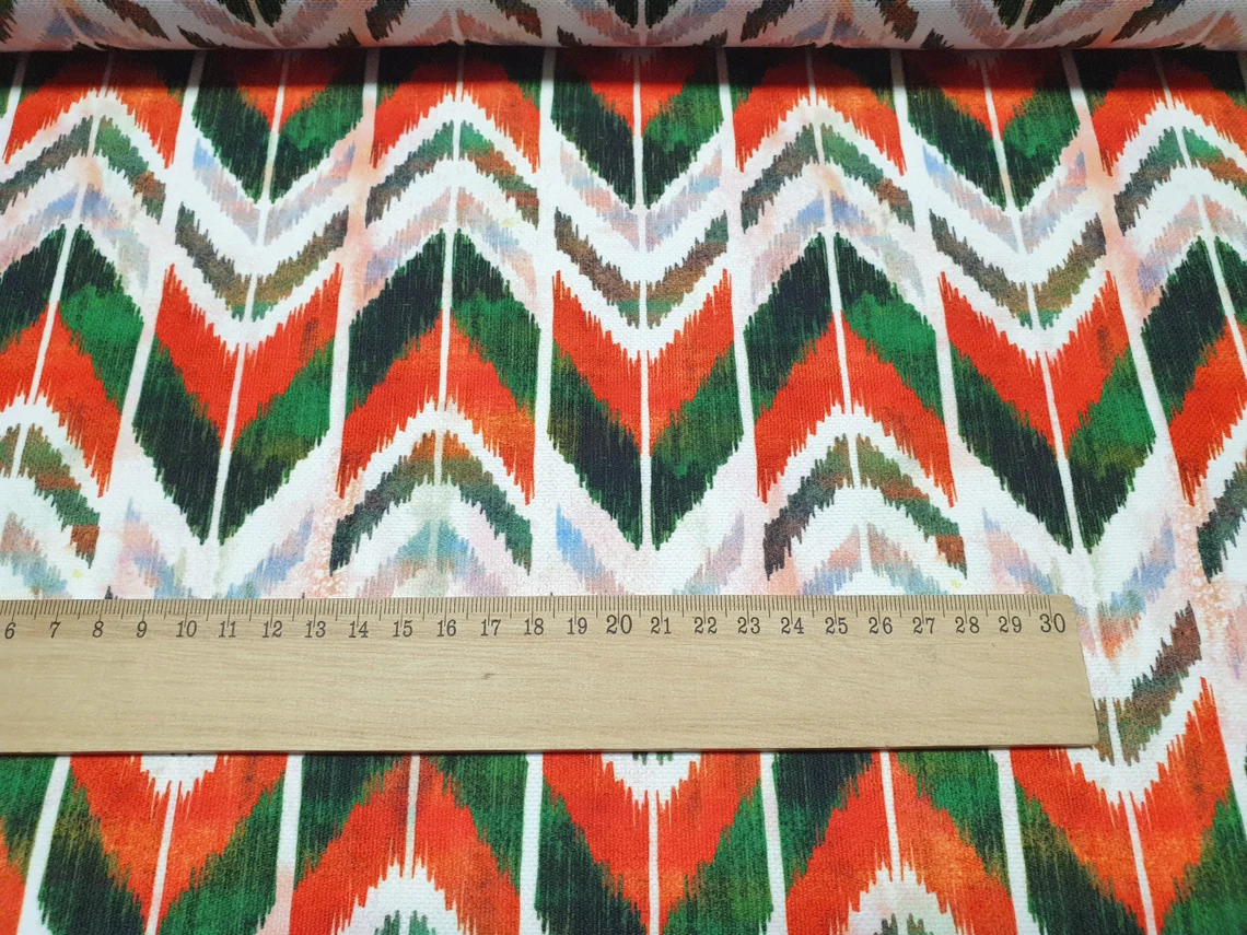 Ikat Tribal Arrow Aztec Fabric by the Yard