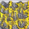 Yellow Toile de Jouy Fabric
