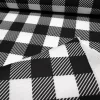 Black White Gingham Fabric