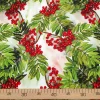 Watercolor Christmas Holly Berry Fabric