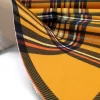 Orange Plaid Upholstery Fabric - Tartan Print